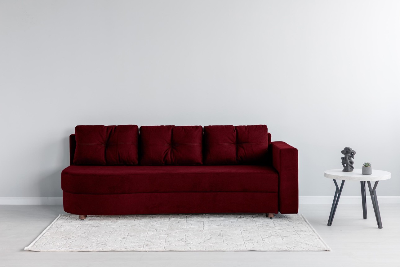 Canapea extensibilă GRACE (cotieră dreapta), cu ladă de depozitare, 2300x1000x770 mm, spațiu de dormit 2100x1500 mm.