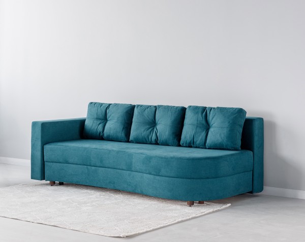 Canapea extensibilă GRACE (cotieră stânga), cu ladă de depozitare, 2300x1000x770 mm, spațiu de dormit 2100x1500 mm.