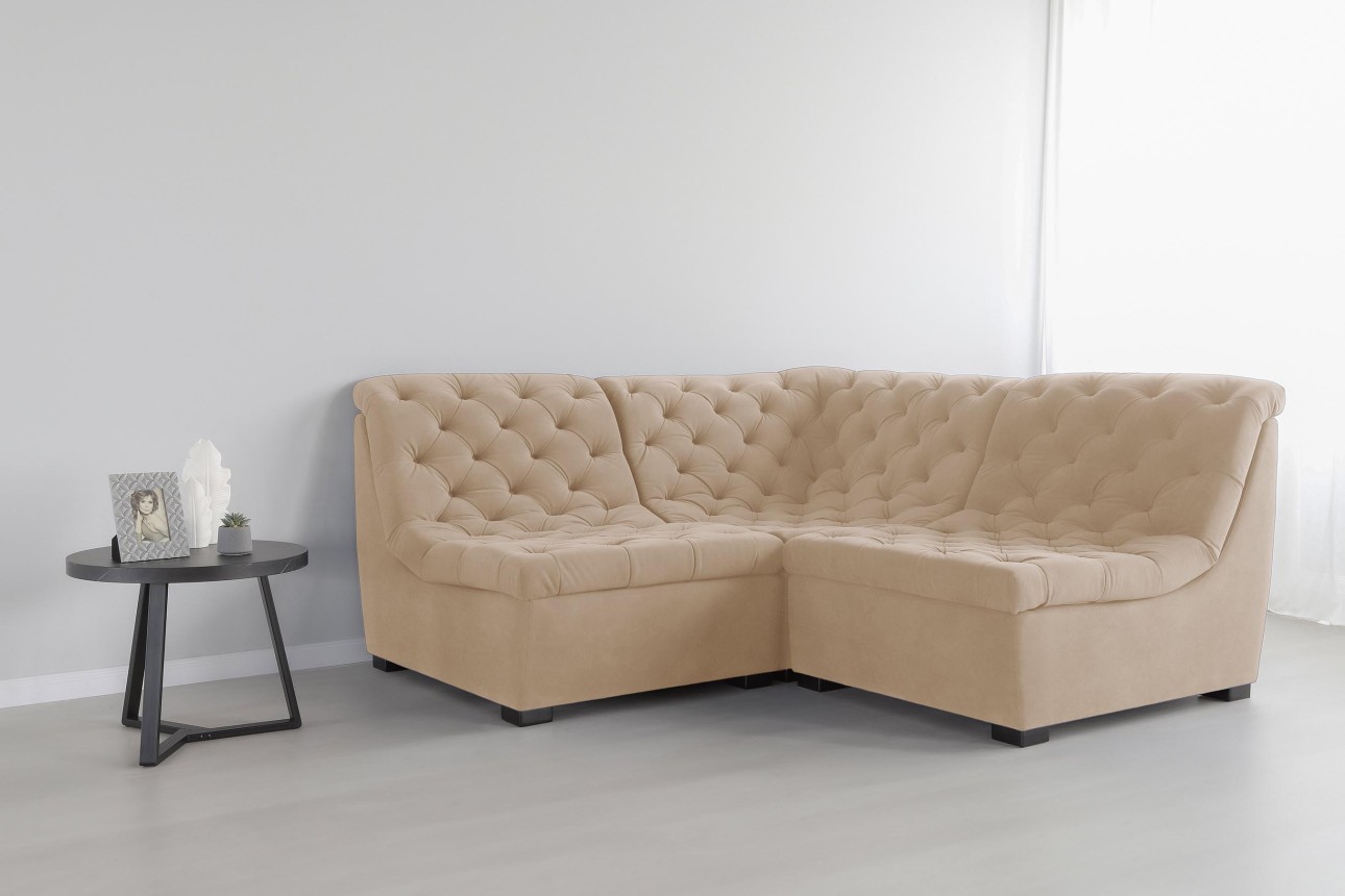 Colțar modular VERSAILLES (ansamblul 8), 2100x2100x970 mm.