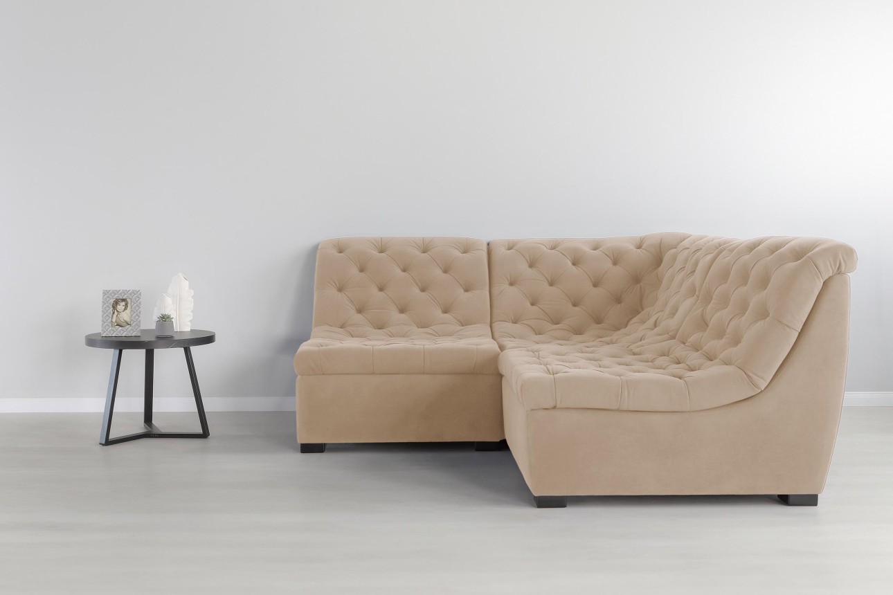 Colțar modular VERSAILLES (ansamblul 8), 2100x2100x970 mm.