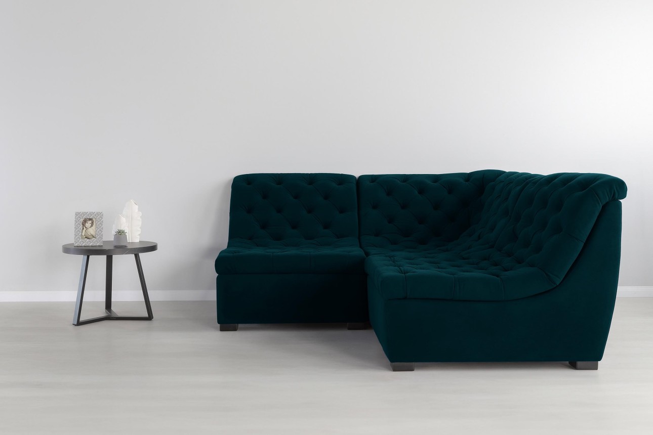 Colțar modular VERSAILLES (ansamblul 8), 2100x2100x970 mm.