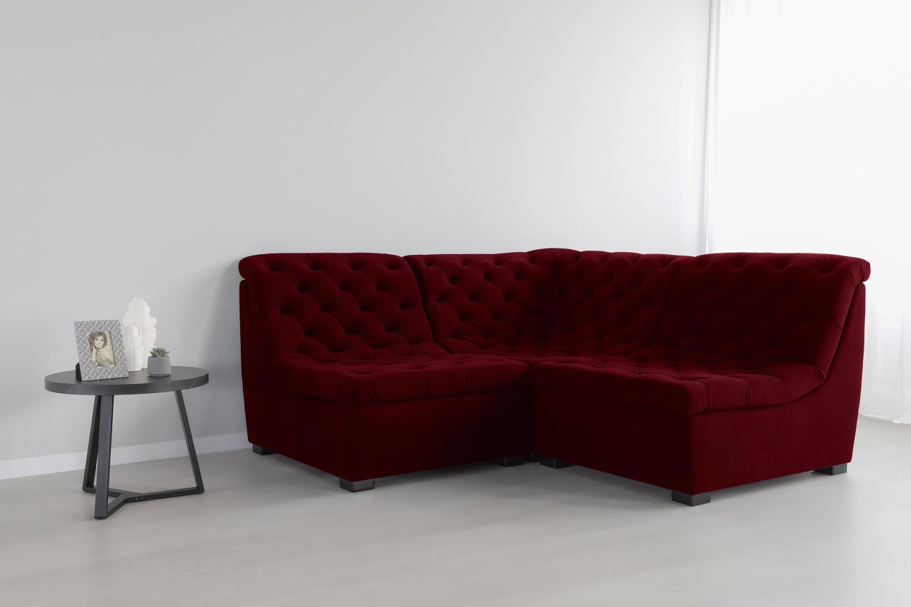 Colțar modular VERSAILLES (ansamblul 8), 2100x2100x970 mm.