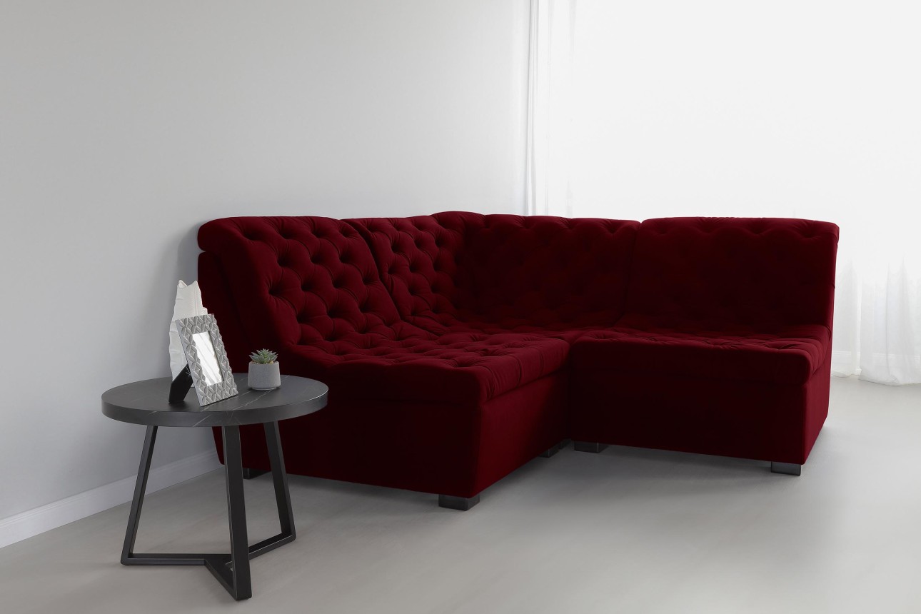 Colțar modular VERSAILLES (ansamblul 8), 2100x2100x970 mm.