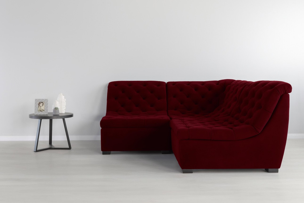 Colțar modular VERSAILLES (ansamblul 8), 2100x2100x970 mm.
