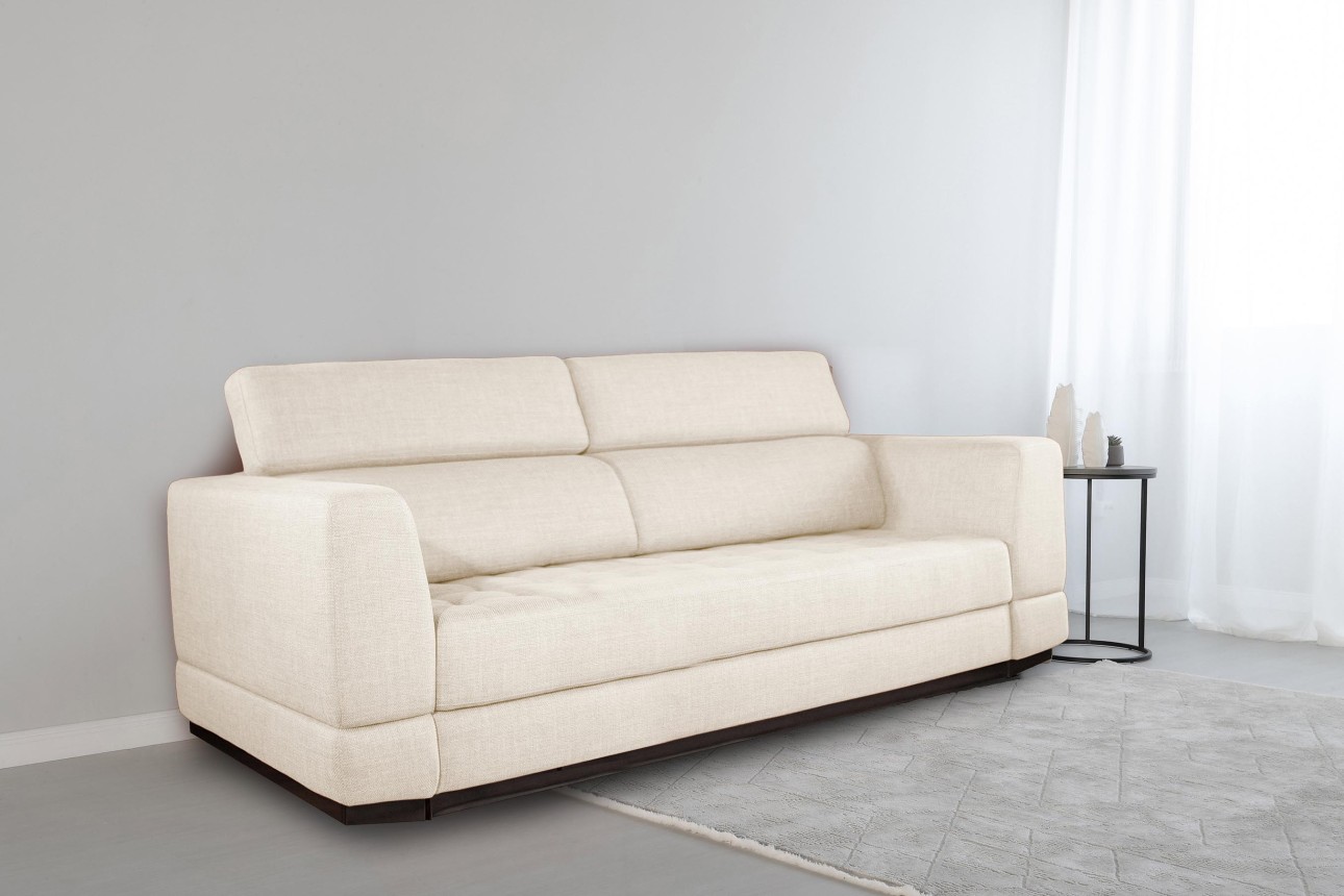 Canapea extensibilă BUTLER 2000, tetiere reglabile, 2560x1120x780 mm, spațiu de dormit 1980x1930 mm.
