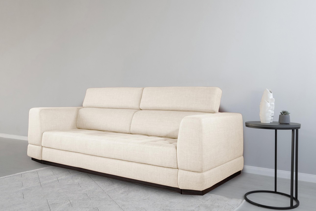 Canapea extensibilă BUTLER 2000, tetiere reglabile, 2560x1120x780 mm, spațiu de dormit 1980x1930 mm.