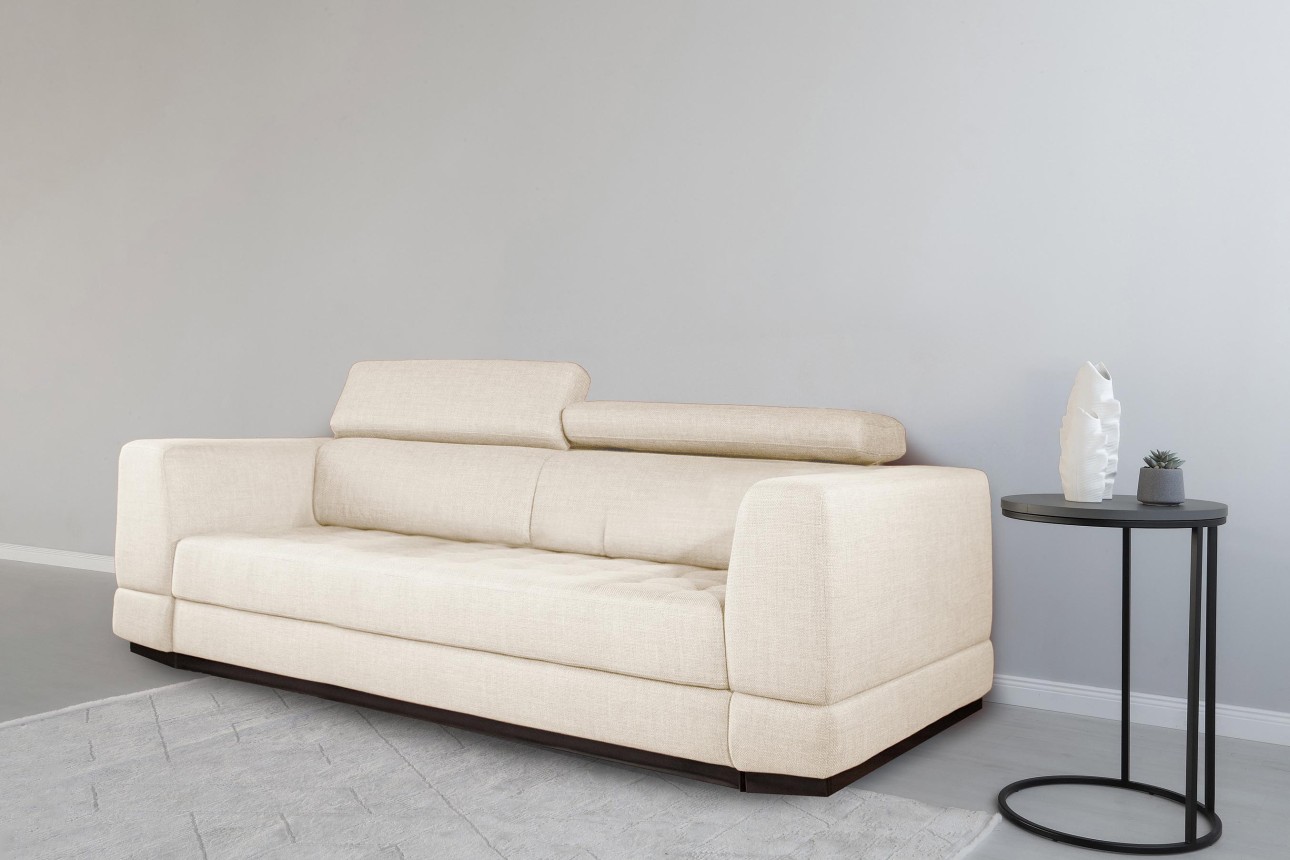 Canapea extensibilă BUTLER 2000, tetiere reglabile, 2560x1120x780 mm, spațiu de dormit 1980x1930 mm.