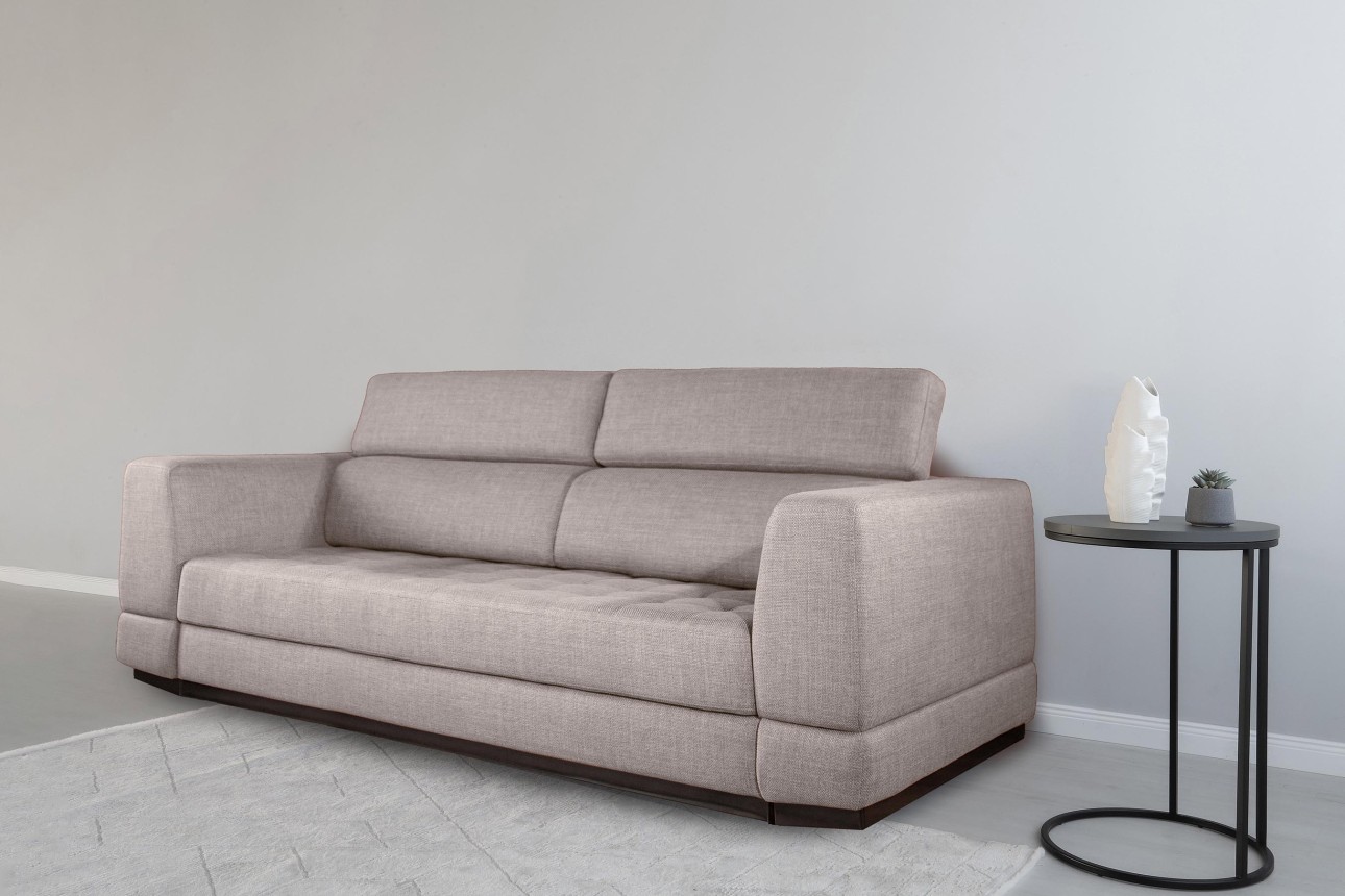 Canapea extensibilă BUTLER 2000, tetiere reglabile, 2560x1120x780 mm, spațiu de dormit 1980x1930 mm.