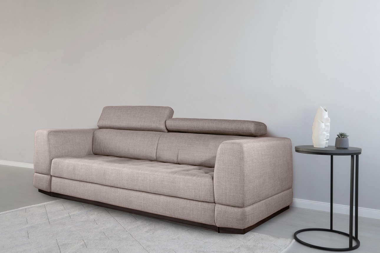 Canapea extensibilă BUTLER 2000, tetiere reglabile, 2560x1120x780 mm, spațiu de dormit 1980x1930 mm.
