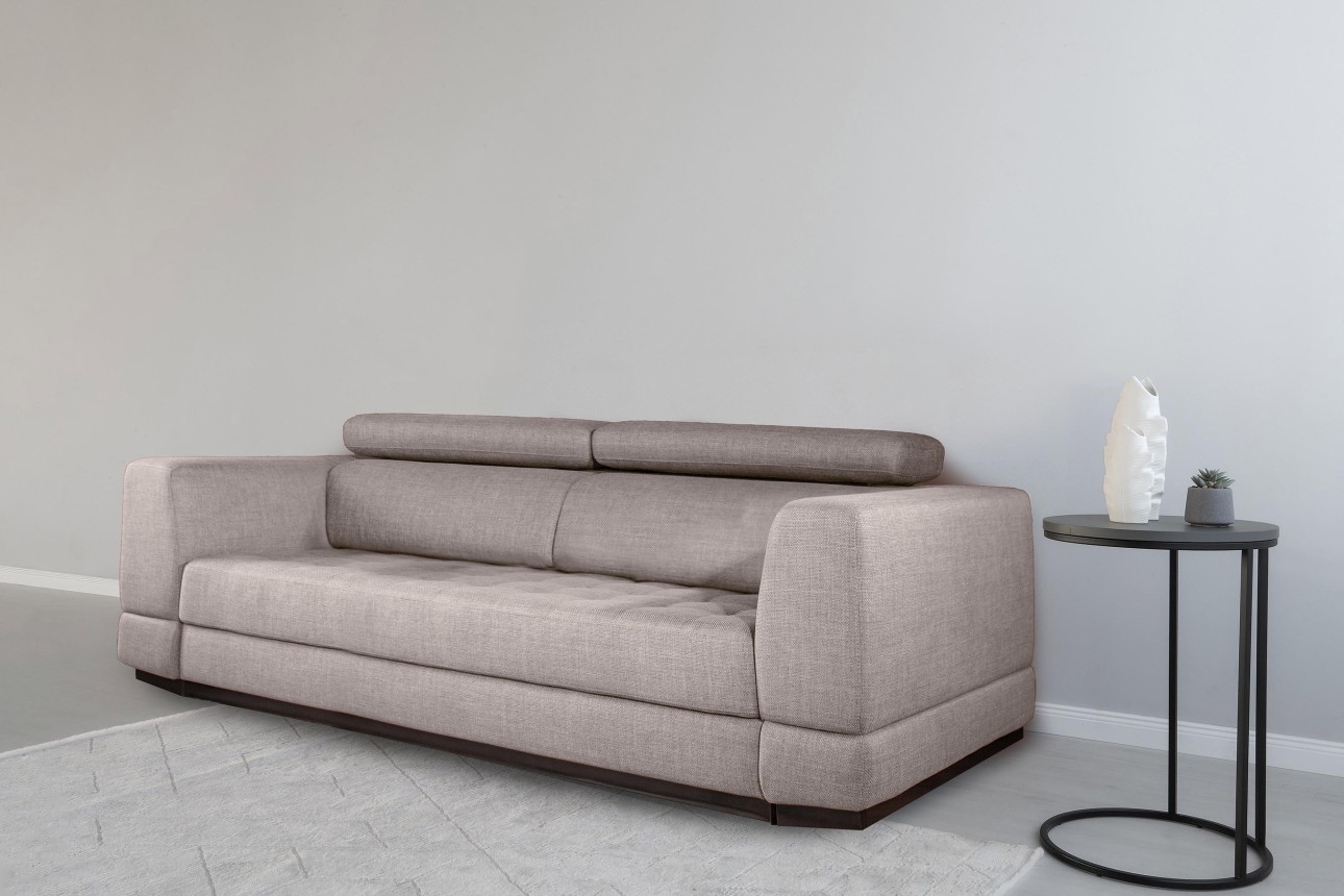 Canapea extensibilă BUTLER 2000, tetiere reglabile, 2560x1120x780 mm, spațiu de dormit 1980x1930 mm.