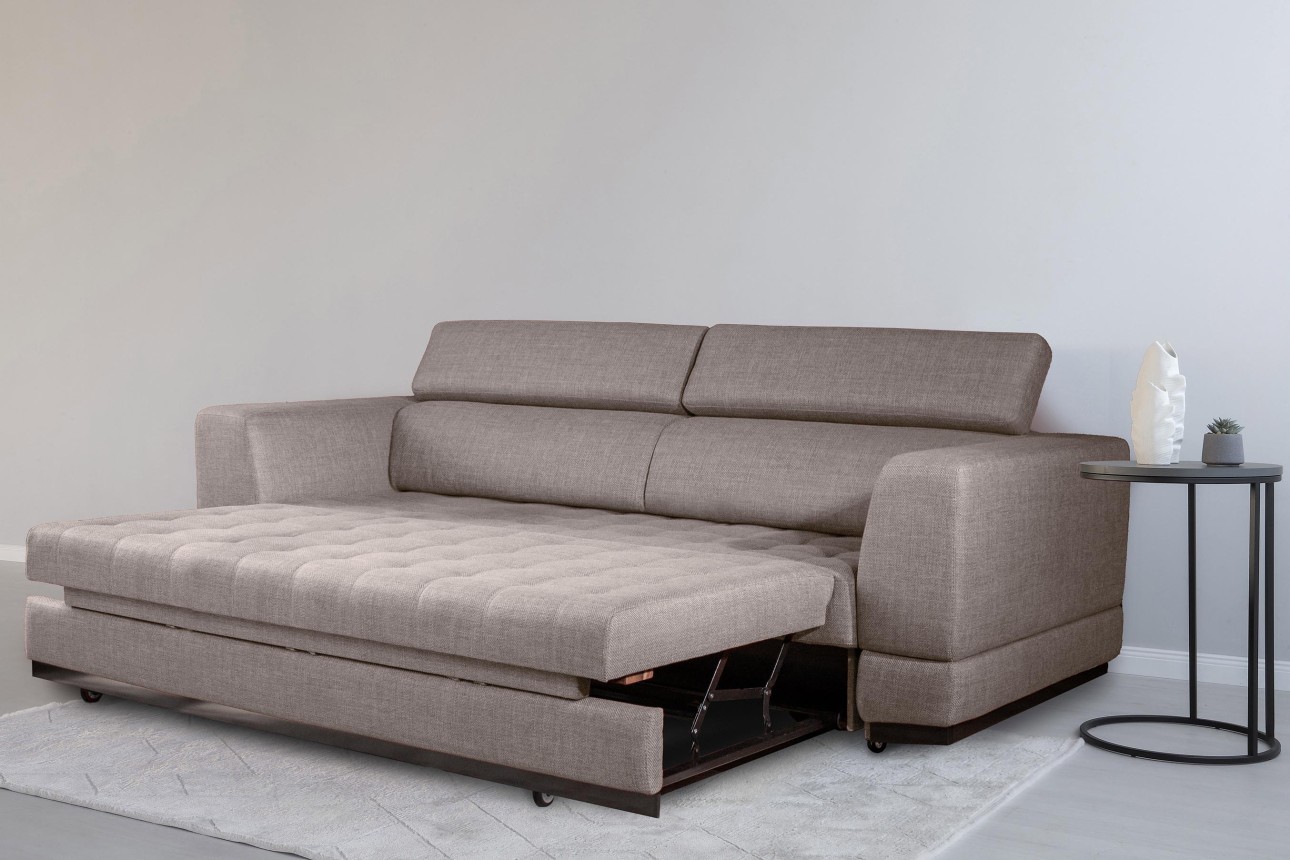 Canapea extensibilă BUTLER 2000, tetiere reglabile, 2560x1120x780 mm, spațiu de dormit 1980x1930 mm.