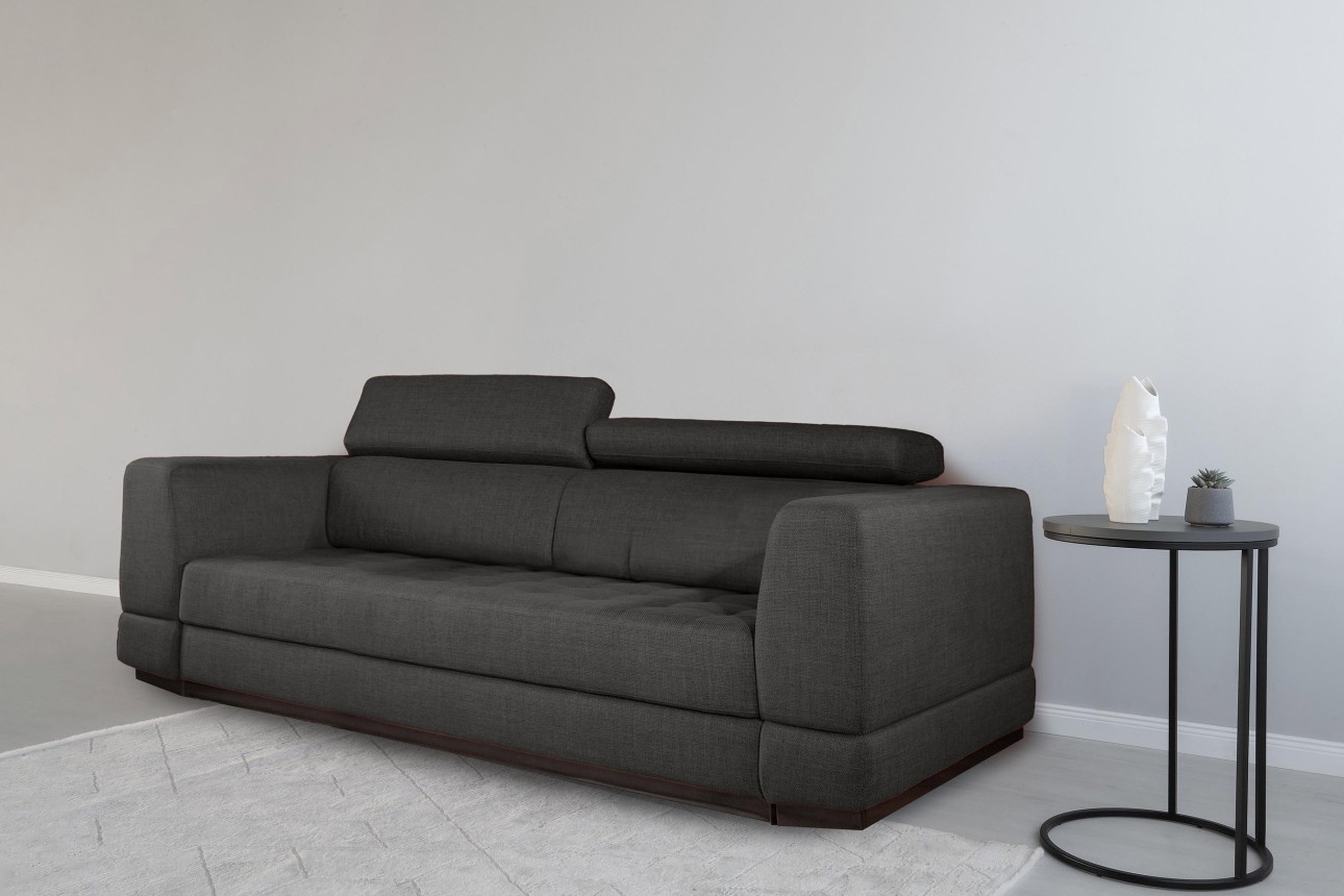 Canapea extensibilă BUTLER 2000, tetiere reglabile, 2560x1120x780 mm, spațiu de dormit 1980x1930 mm.