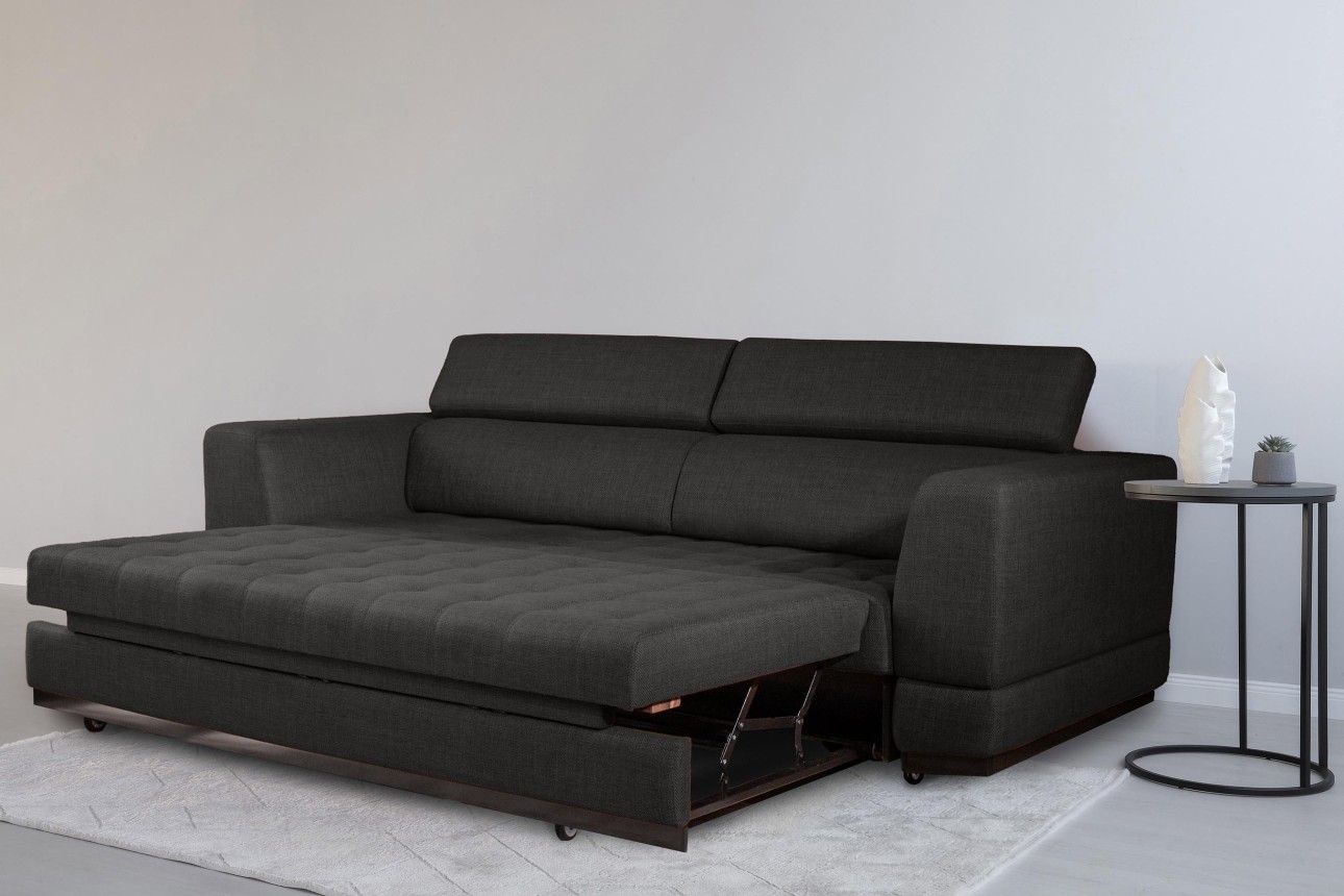 Canapea extensibilă BUTLER 2000, tetiere reglabile, 2560x1120x780 mm, spațiu de dormit 1980x1930 mm.