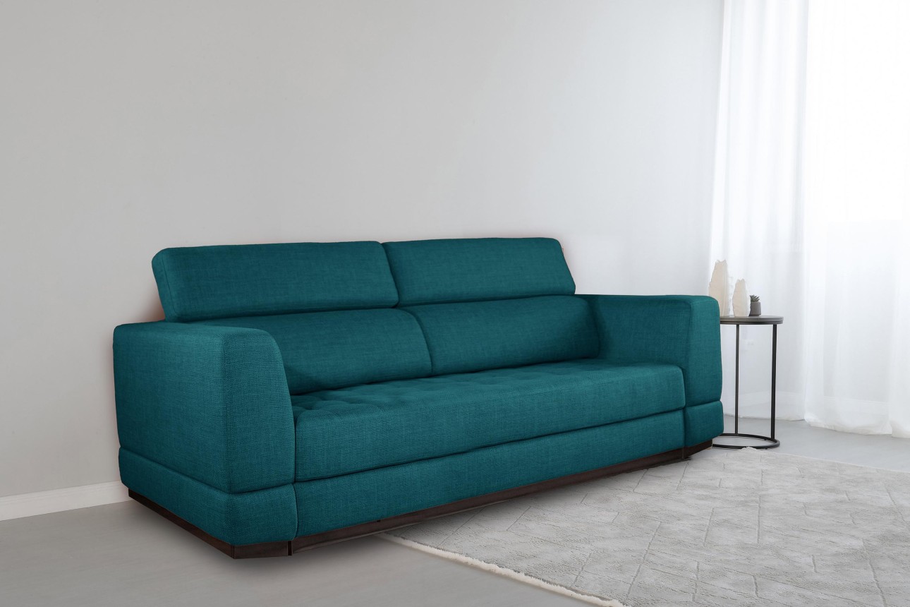 Canapea extensibilă BUTLER 2000, tetiere reglabile, 2560x1120x780 mm, spațiu de dormit 1980x1930 mm.