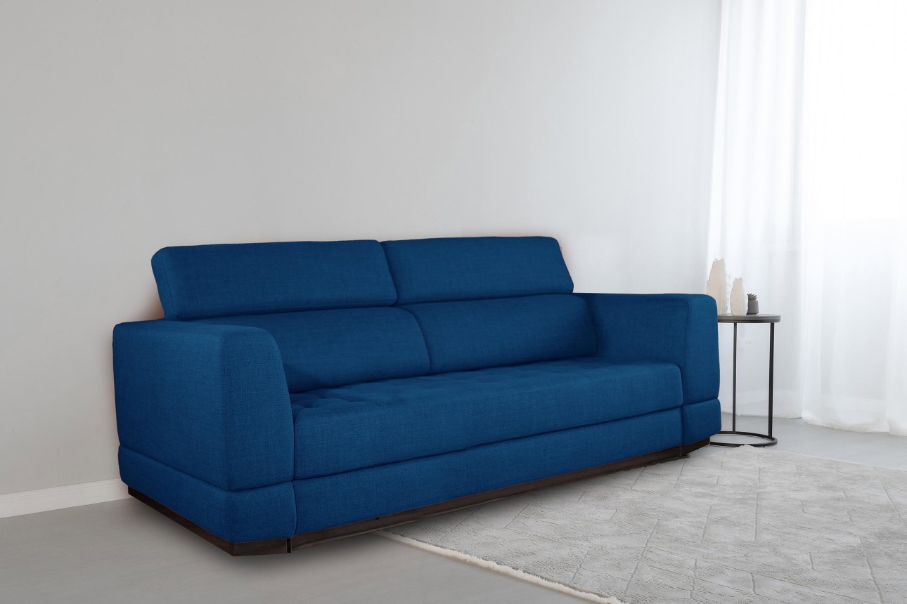 Canapea extensibilă BUTLER 2000, tetiere reglabile, 2560x1120x780 mm, spațiu de dormit 1980x1930 mm.