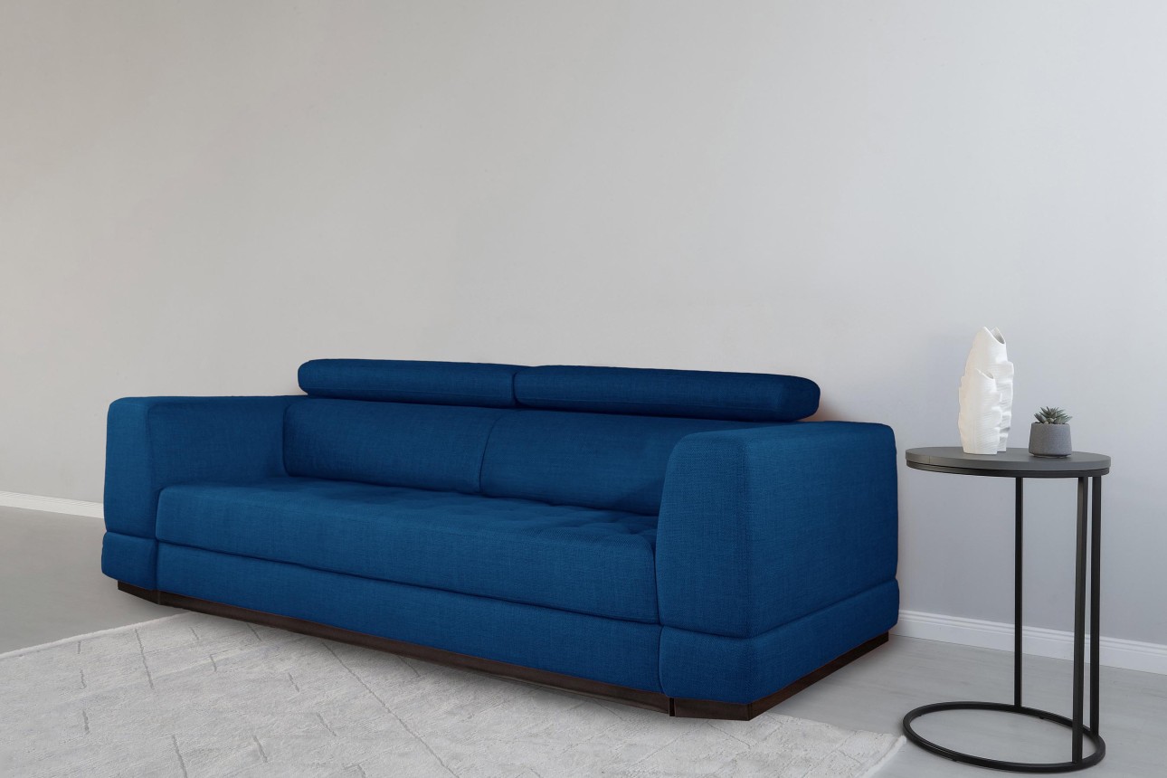 Canapea extensibilă BUTLER 2000, tetiere reglabile, 2560x1120x780 mm, spațiu de dormit 1980x1930 mm.