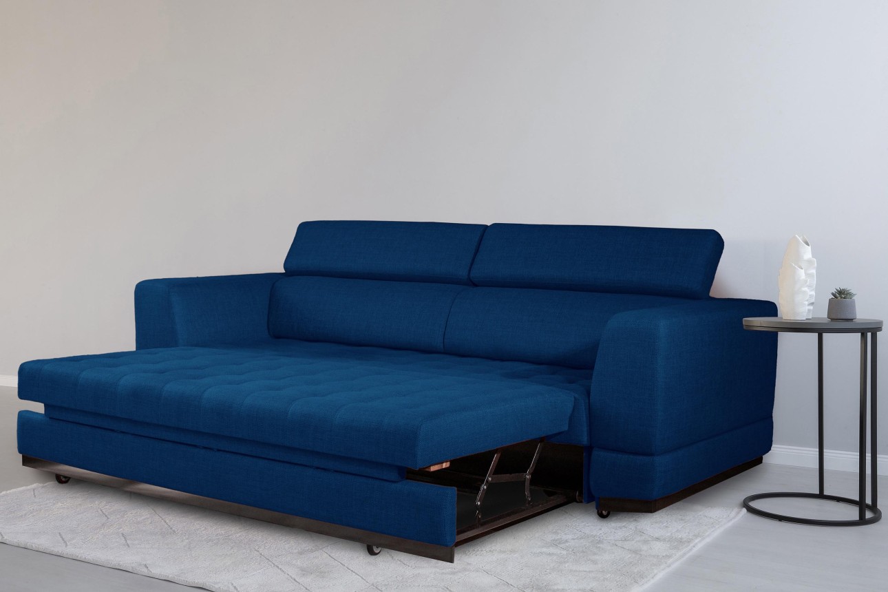 Canapea extensibilă BUTLER 2000, tetiere reglabile, 2560x1120x780 mm, spațiu de dormit 1980x1930 mm.
