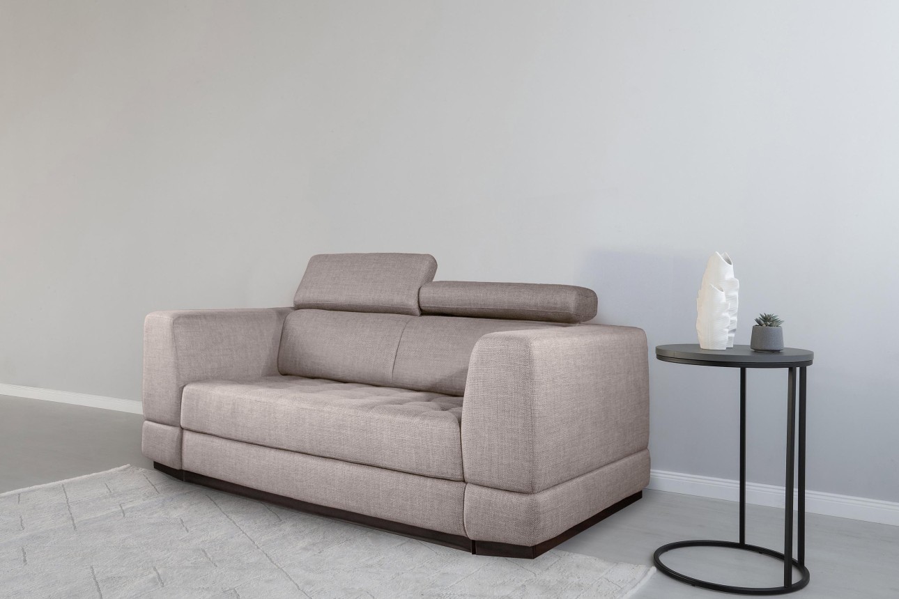 Canapea extensibilă BUTLER 1600, tetiere reglabile, 2170x1120x780 mm, spațiu de dormit 1580x1930 mm.