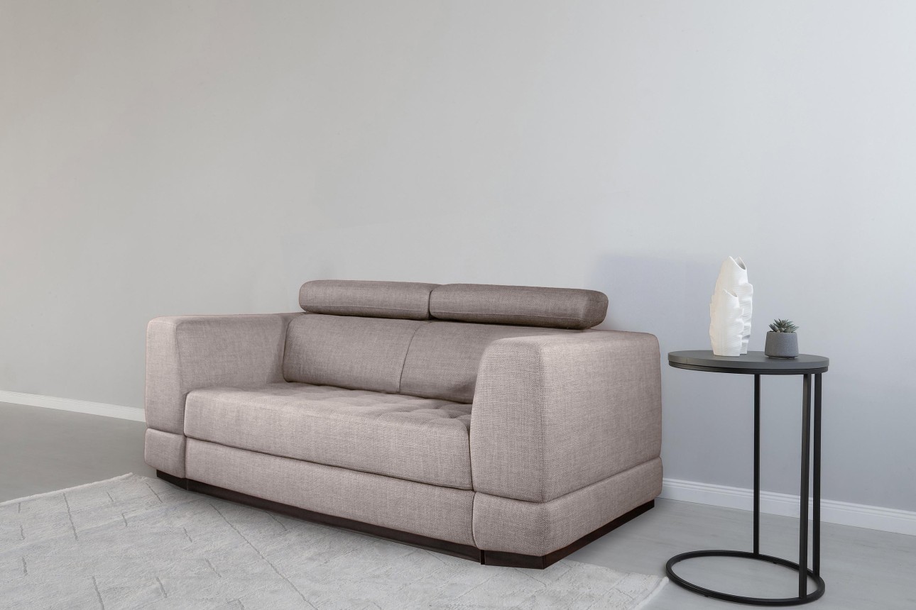 Canapea extensibilă BUTLER 1600, tetiere reglabile, 2170x1120x780 mm, spațiu de dormit 1580x1930 mm.