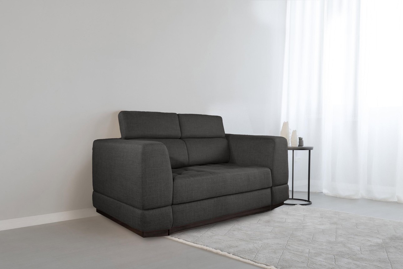 Canapea extensibilă BUTLER 1400, tetiere reglabile, 1960x1120x780 mm, spațiu de dormit 1380x1930 mm.