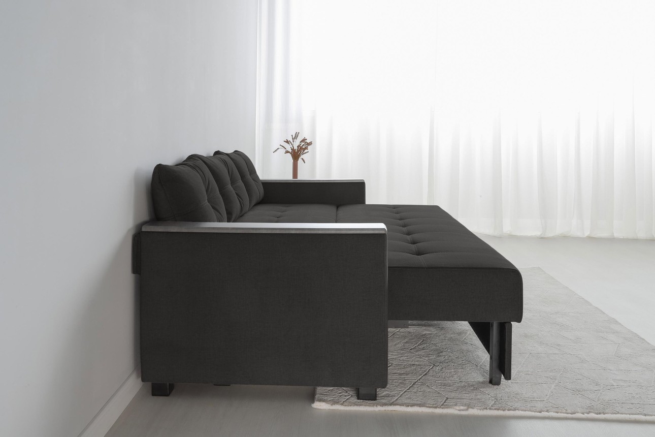 Canapea extensibilă KENTUCKY, cu ladă de depozitare, 2270*1000x800 mm, spațiu de dormit 2020x1450 mm.
