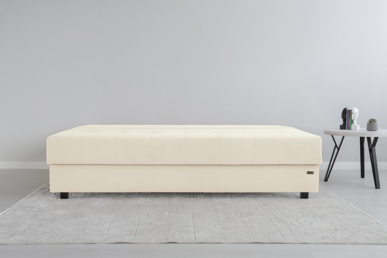 Canapea extensibilă DUBLIN, cu ladă de depozitare, 2000x950x770 mm, spațiu de dormit 2000x1500 mm.