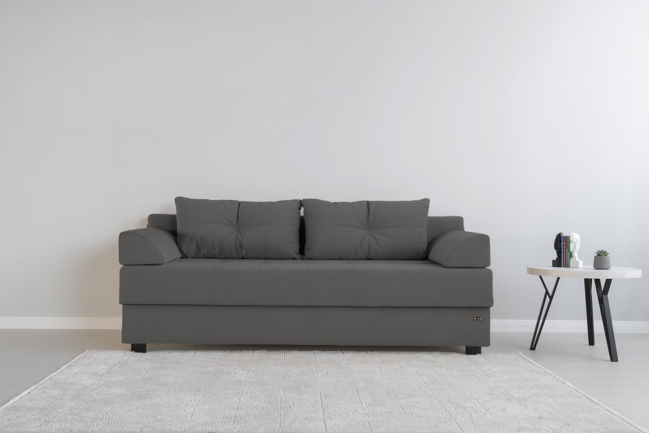 Canapea extensibilă DUBLIN, cu ladă de depozitare, 2000x950x770 mm, spațiu de dormit 2000x1500 mm.