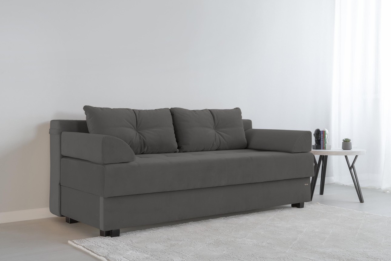 Canapea extensibilă DUBLIN, cu ladă de depozitare, 2000x950x770 mm, spațiu de dormit 2000x1500 mm.