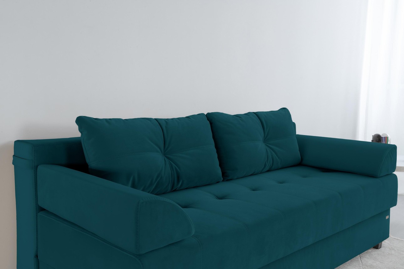 Canapea extensibilă DUBLIN, cu ladă de depozitare, 2000x950x770 mm, spațiu de dormit 2000x1500 mm.
