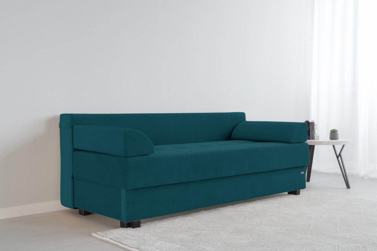 Canapea extensibilă DUBLIN, cu ladă de depozitare, 2000x950x770 mm, spațiu de dormit 2000x1500 mm.