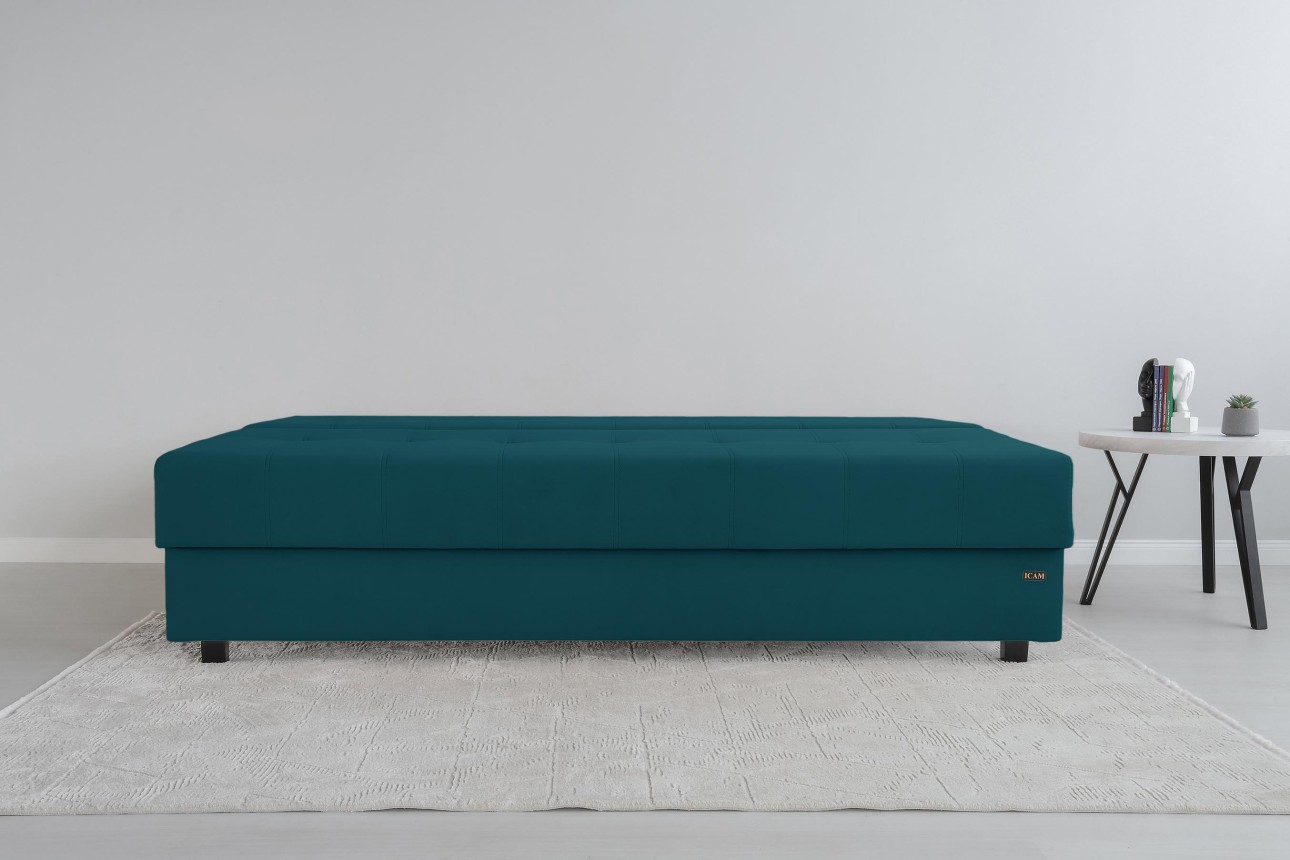 Canapea extensibilă DUBLIN, cu ladă de depozitare, 2000x950x770 mm, spațiu de dormit 2000x1500 mm.