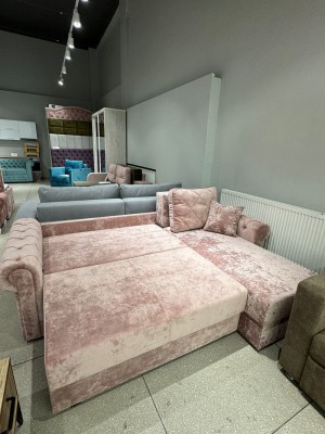 Colțar LUXURY 3, 3150x1800x850 mm, suprafața dormit 2630x1600 mm.