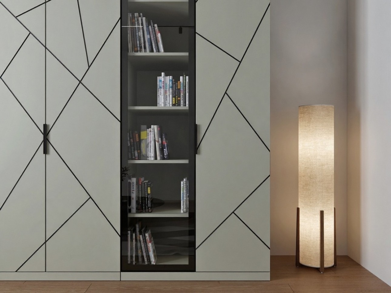 Шкаф для гостиной MODERN, 6 дверей.