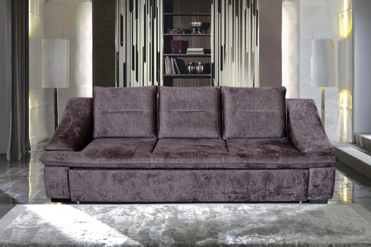 Canapea extensibilă MERIDIANI, 3 locuri, 2530x900x800 mm, spațiu de dormit 1960x1350 mm.