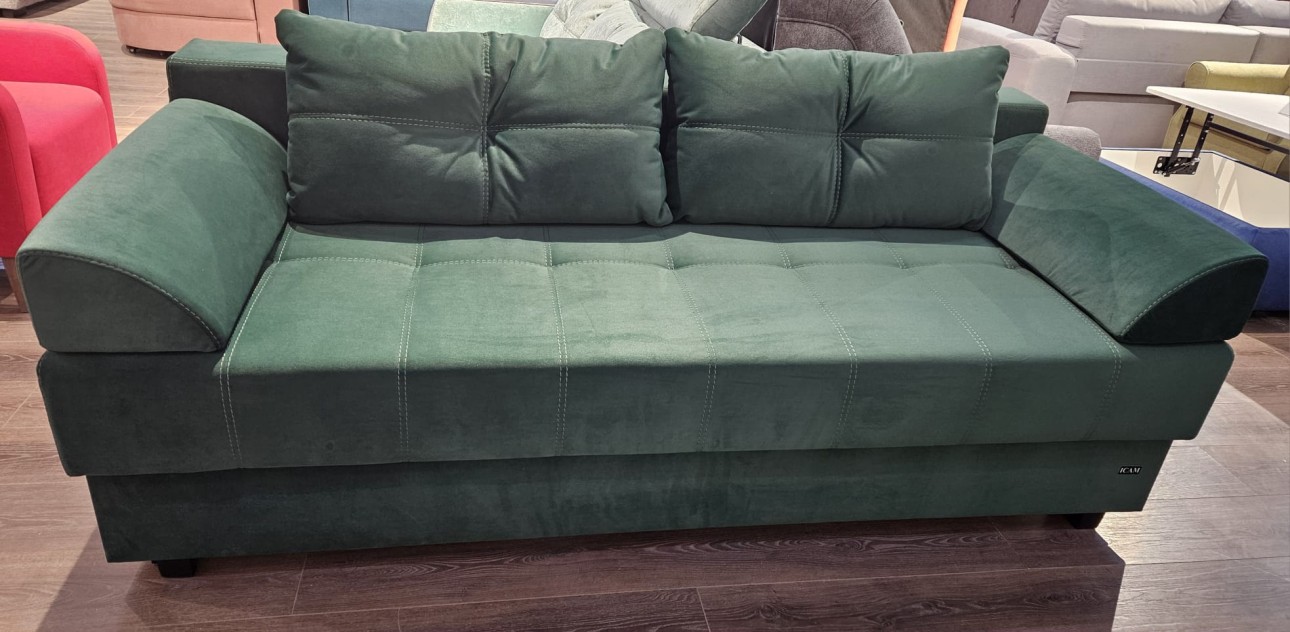 Canapea extensibilă DUBLIN, cu ladă de depozitare, 2000x950x770 mm, spațiu de dormit 2000x1500 mm.