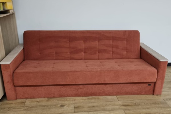 Canapea extensibilă PLYMOUTH, cu ladă de depozitare, 2250x950x900 mm, spațiu de dormit 1200x2000 mm.